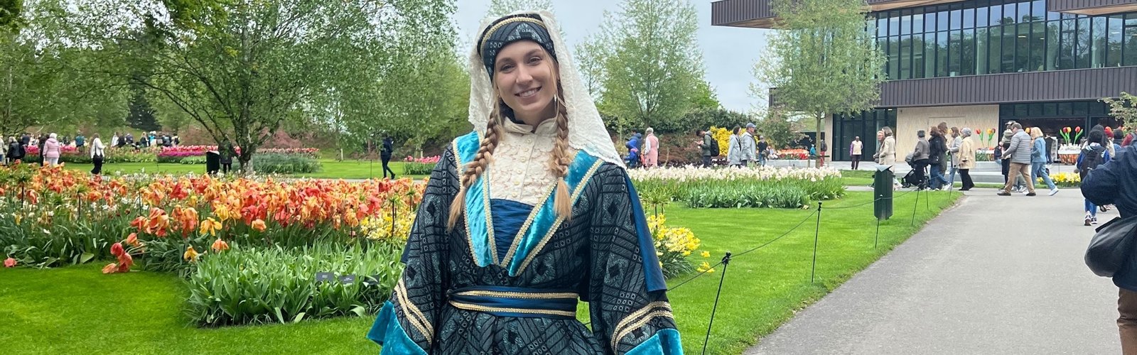 a woman in a garment