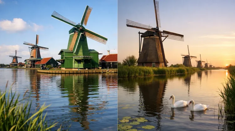 Zaanse Schans vs Kinderdijk Windmills Trip