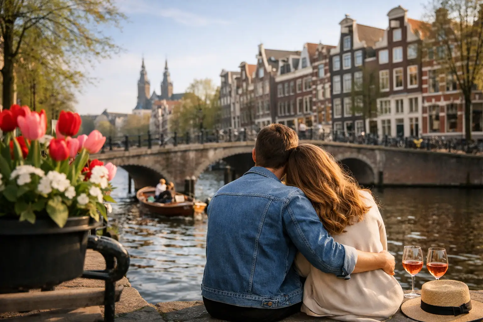Romantic Amsterdam Day Trip Example for Couples