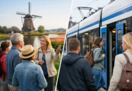 Guided Tour vs Public Transport in Holland