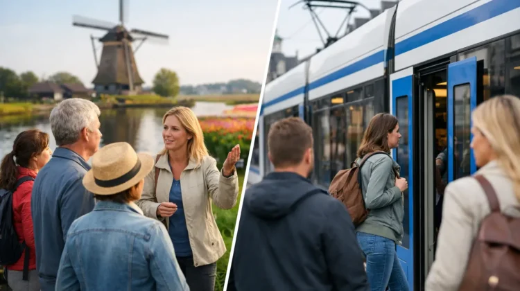 Guided Tour vs Public Transport in Holland