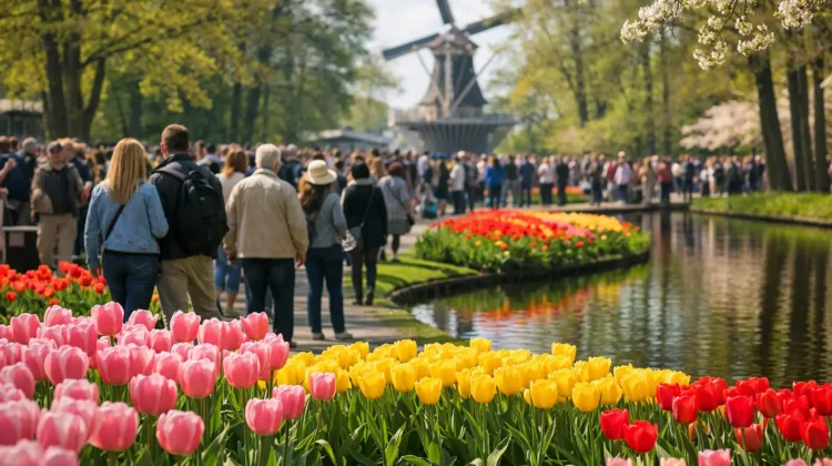 Keukenhof Crowd Levels by Weekday and Time